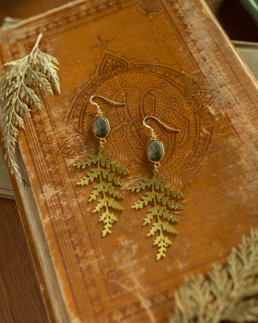 Fern Labradorite Earrings