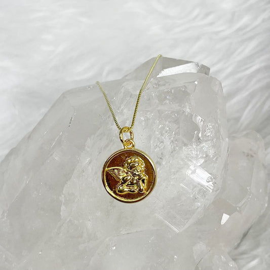 Cherub Coin Necklace